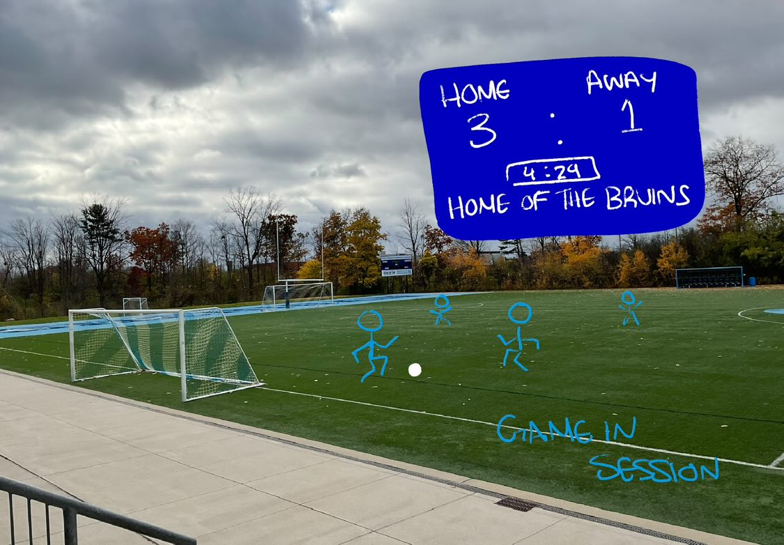 Bruins Field AR - Larger and more visible scoreboard for anyone with visual impairments.