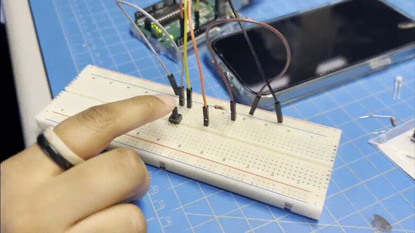 LED with Button Input